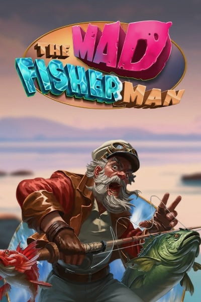 The Mad Fisherman slot tile as shown in the Casinova Casino lobby