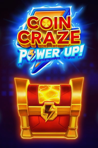 Cover of the Coin Craze: Power Up! slot in the Kingmaker Casino lobby